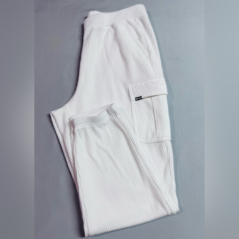 Bench Waffle White Jogging Pants NWOT - Picture 2 of 5